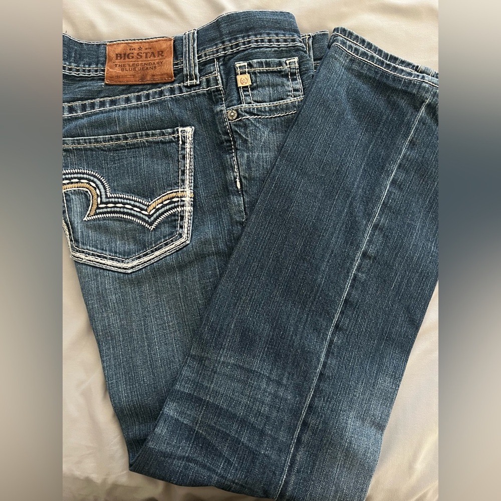 BIG STAR - PIONEER Men’s Bootcut Leg Jeans - Classic Blue